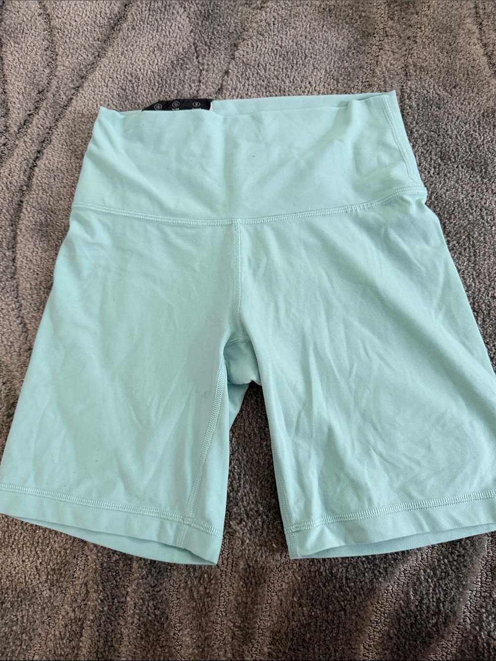 TNA Butter Women’s High-Rise Light Aqua Bike Shorts